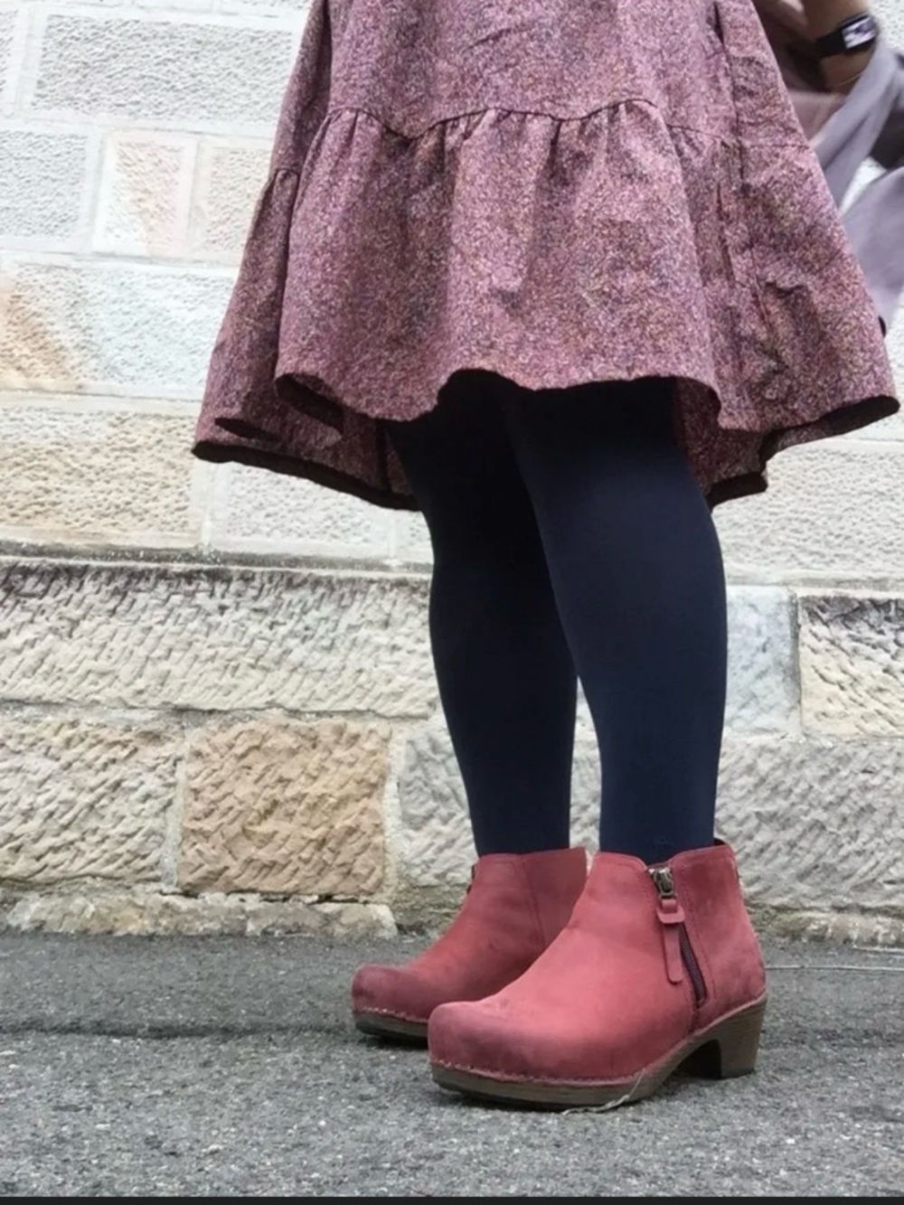 Dansko Red Ankle Booties